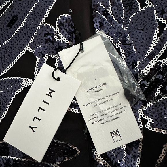 Milly
Scottie Floral Sequined Minidress dress size 10 - Picture 10 of 12